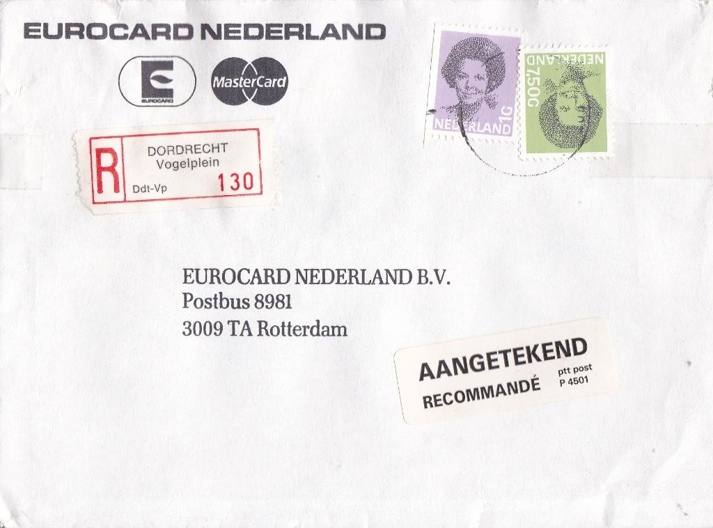 Nederland - R-brief – Dordrecht Vogelplein - 130, Verzenden, Envelop