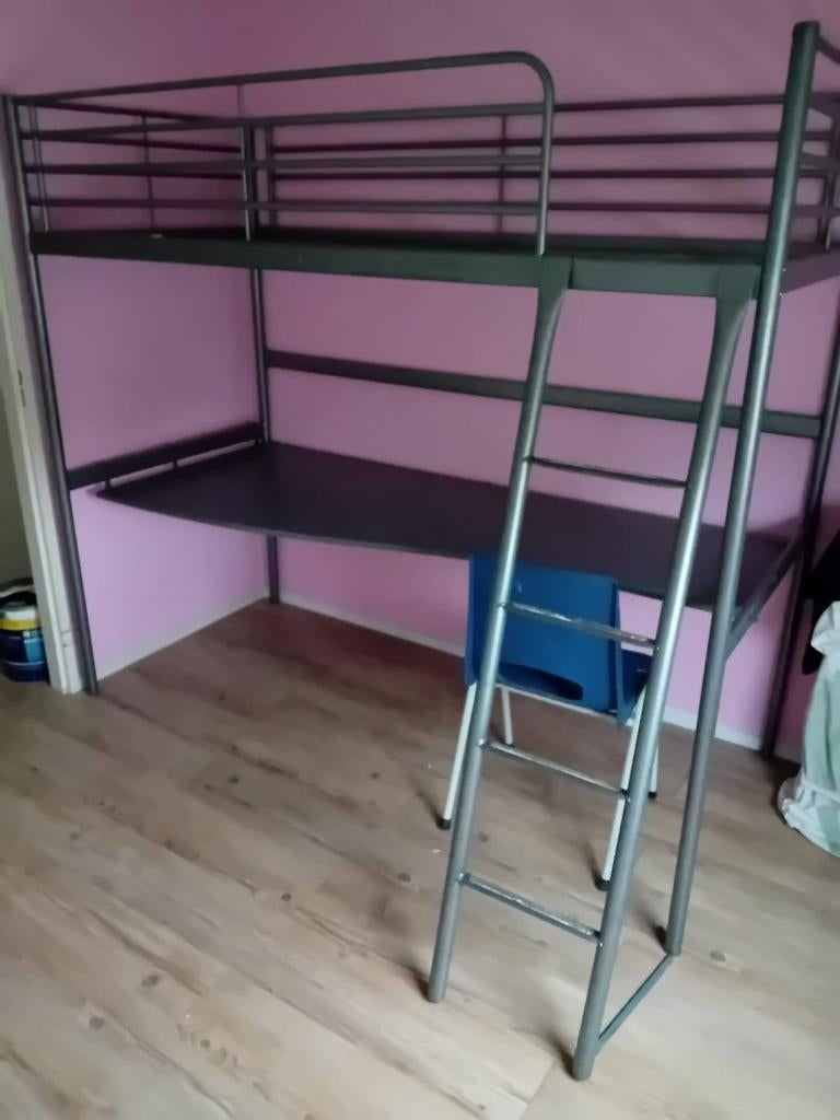 Hoogslaper met bureau, Ophalen of Verzenden, Gebruikt, Hoogslaper