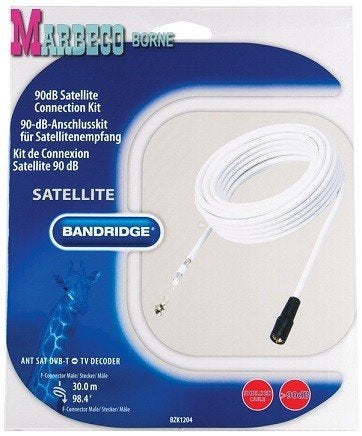Antennekabel, Satellietkabel 30 meter, Bandridge F-conn