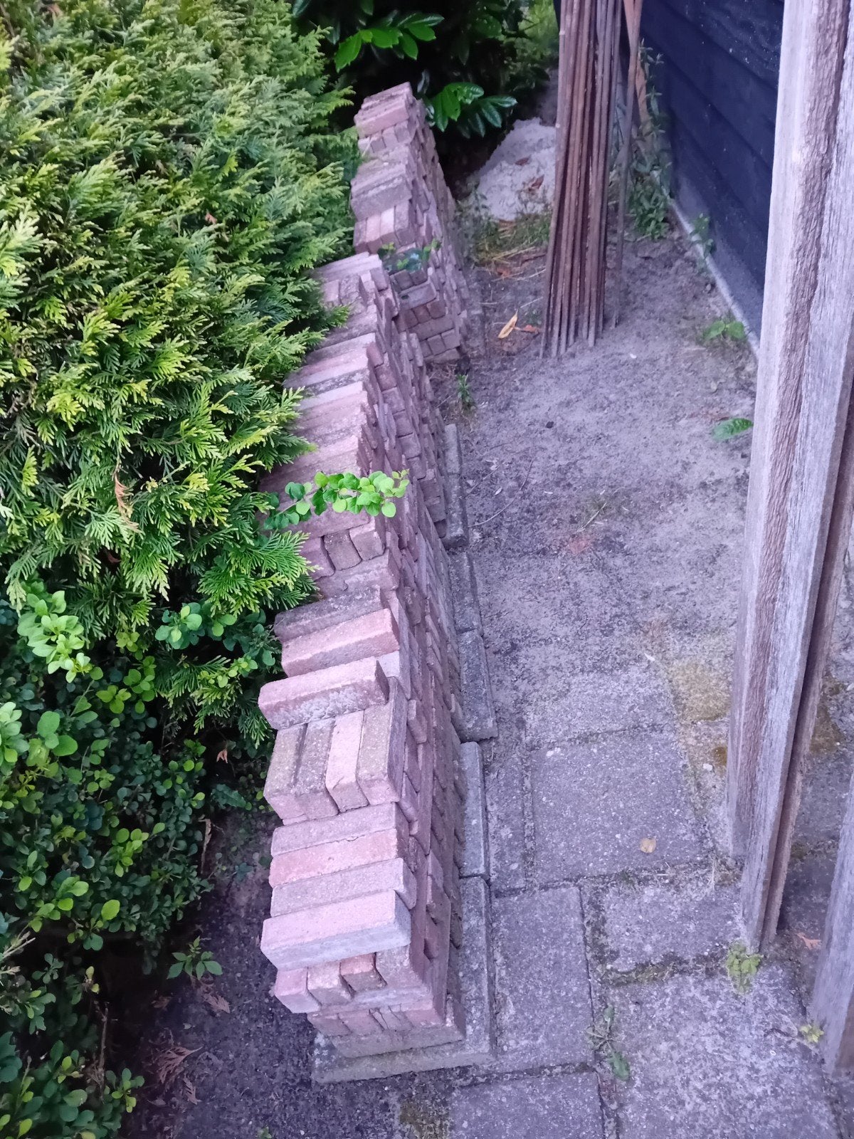 Gebruikte betonnen klinkers Waalformaat 10 m2, Ophalen, Gebruikt, Klinkers, 10 m² of meer
