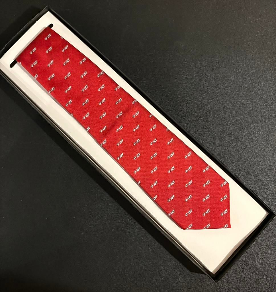 Stropdas TET (rood), Verzamelen, Spoorwegen en Tramwegen, Ophalen of Verzenden, Zo goed als nieuw, Bus of Metro