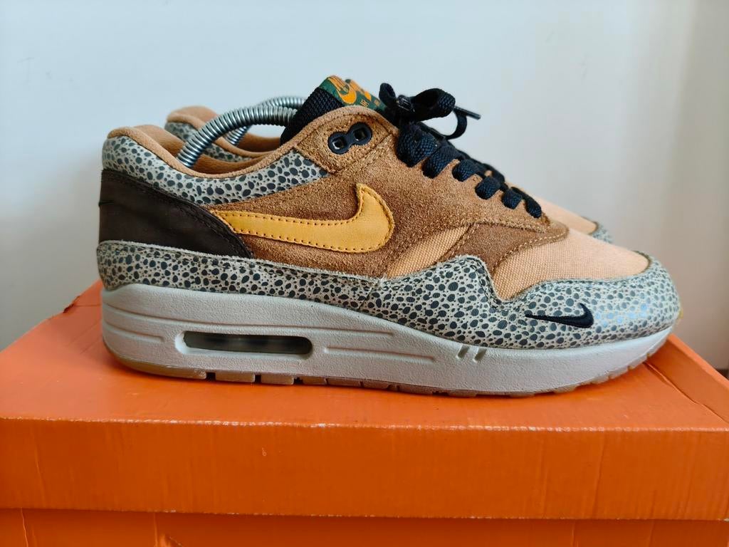 Nike Air Max 1 Atmos Safari (2002) EU 43 | Soleswapped, Ophalen of Verzenden, Gedragen, Bruin