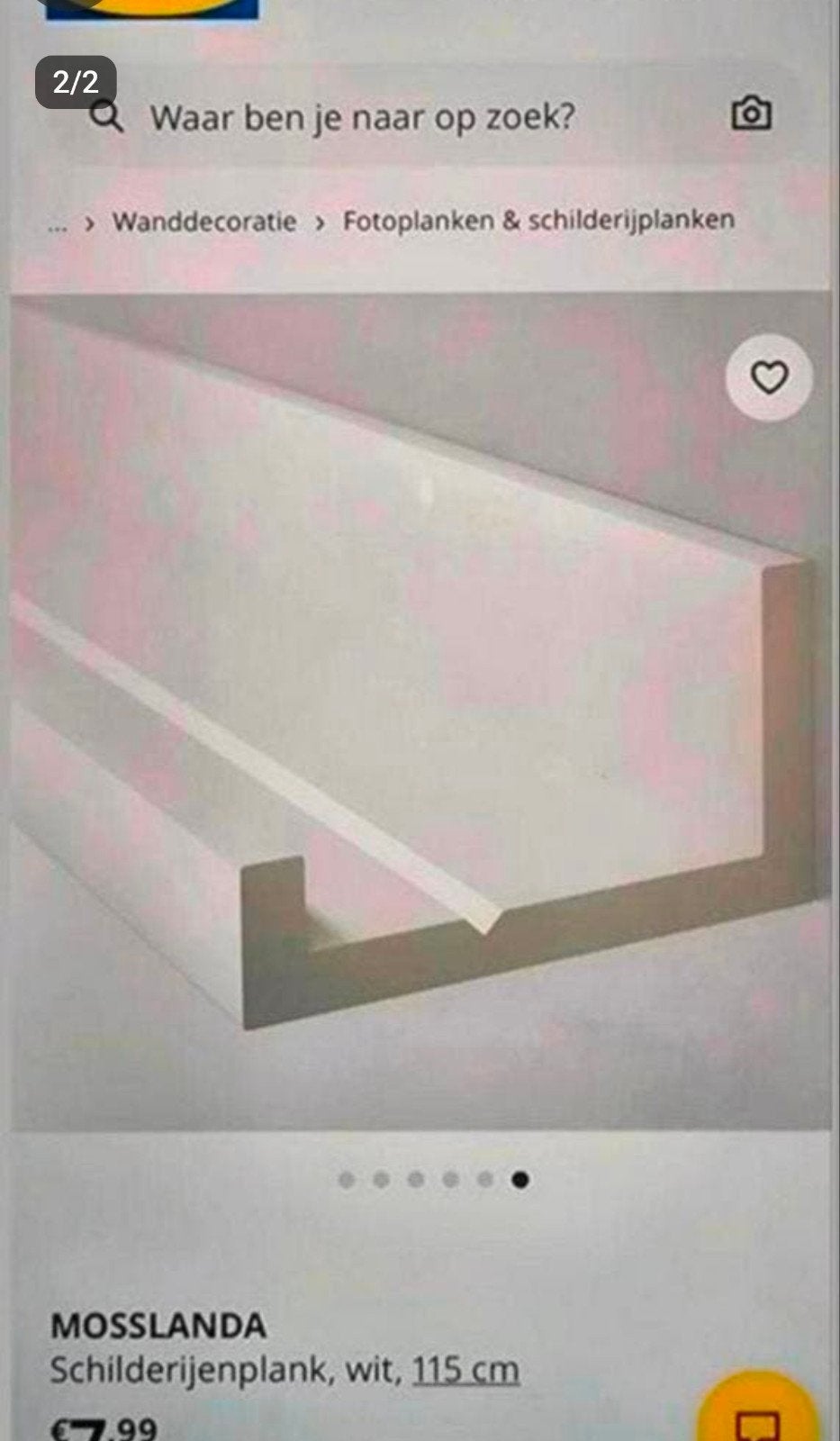 IKEA MOSSLANDA schilderijenplank

Meerdere op, Computers en Software, Android Tablets, Ophalen, Gebruikt, 10 inch, 16 GB