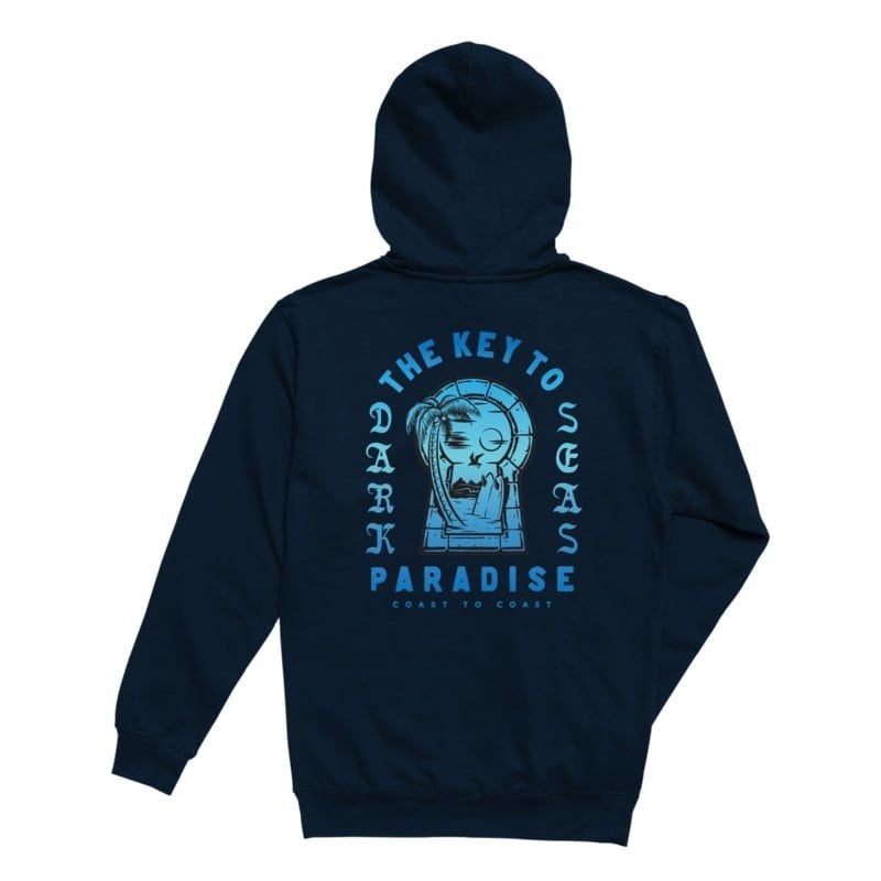 DARK SEAS UNLOCK PULLOVER FLEECE DARK NAVY LARGE, Maat 52/54 (L), Info@workingclassrebel.com, Blauw, Nieuw
