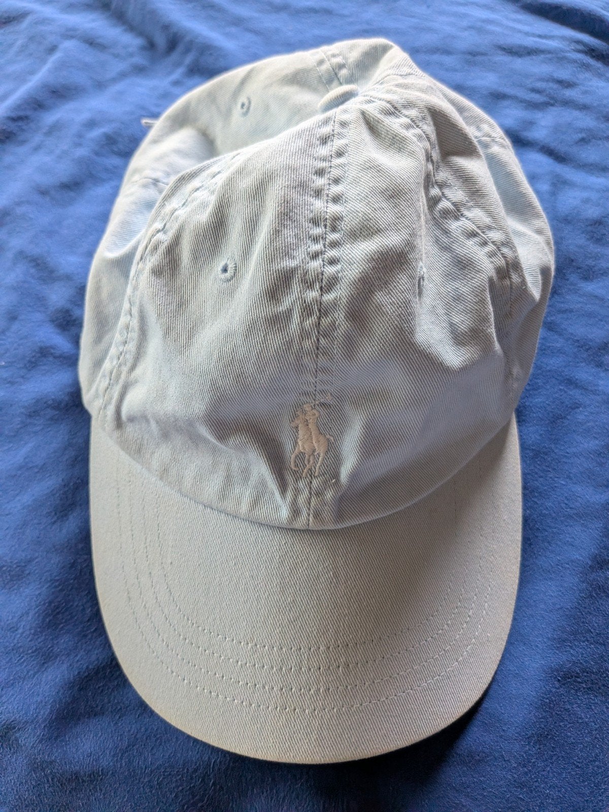 Polo Ralph Lauren pet - Lichtblauw, Gedragen, One size fits all, Ophalen of Verzenden, Pet