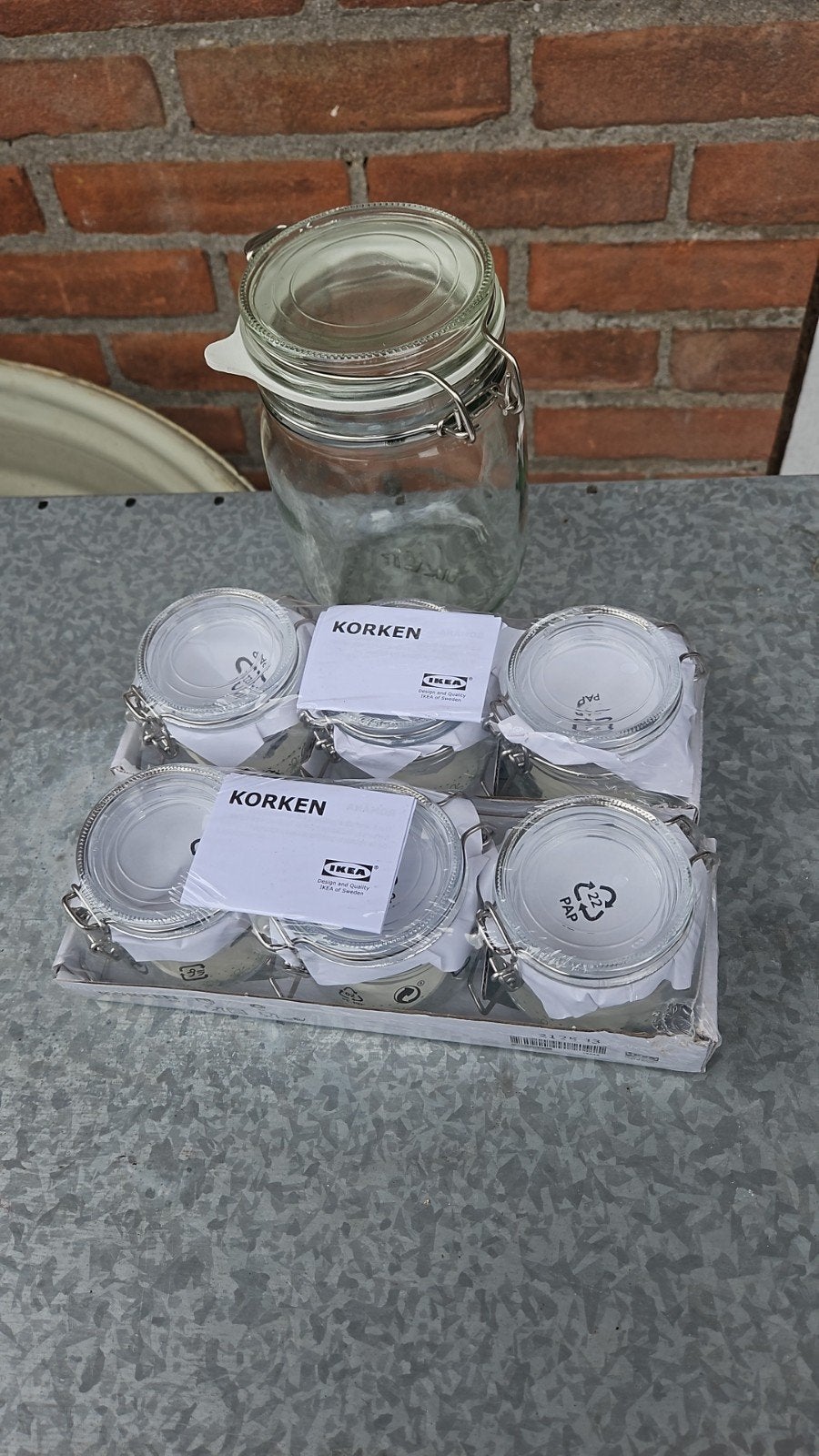 Glazen wekpotten, Ophalen of Verzenden, Glas, Pot, Bus of Blik