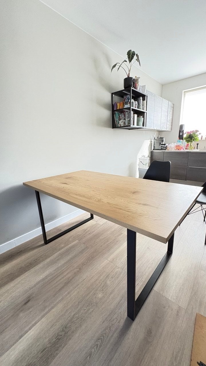 Eettafel AABENRAA 90x160, Huis en Inrichting, Tafels | Eettafels, Ophalen, 50 tot 100 cm, Zo goed als nieuw, 150 tot 200 cm