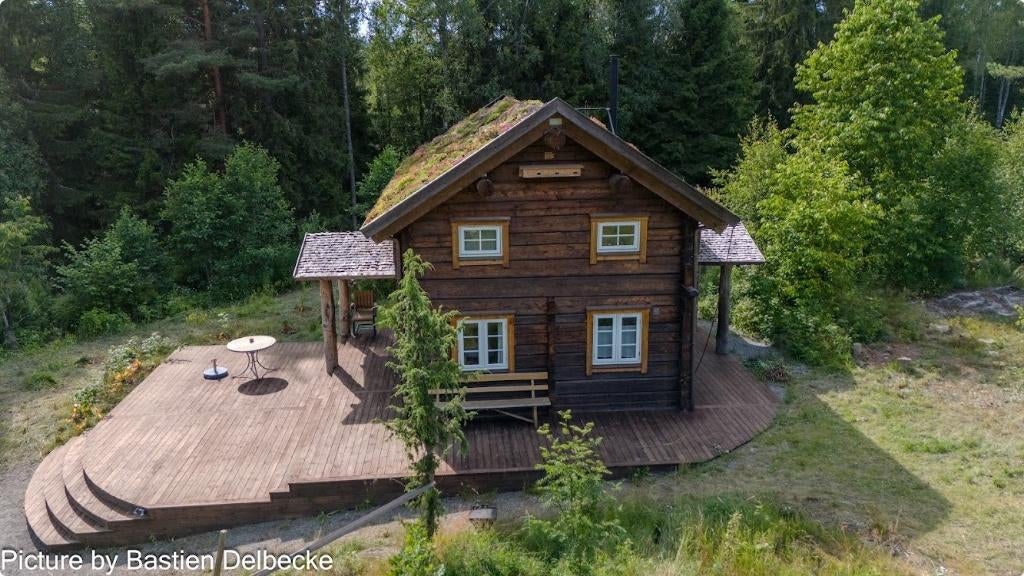 Prachtige vakantiewoningen in Zuid-Zweden met sauna, bootje,, 5 personen, 2 slaapkamers, In bos, Landelijk