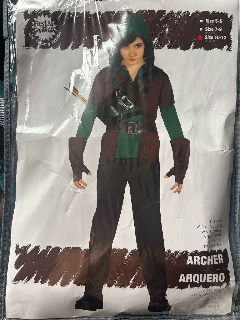 Robin Hood verkleedpak 10-12 jaar, Ophalen of Verzenden, Zo goed als nieuw, 146 t/m 152, Jongen of Meisje
