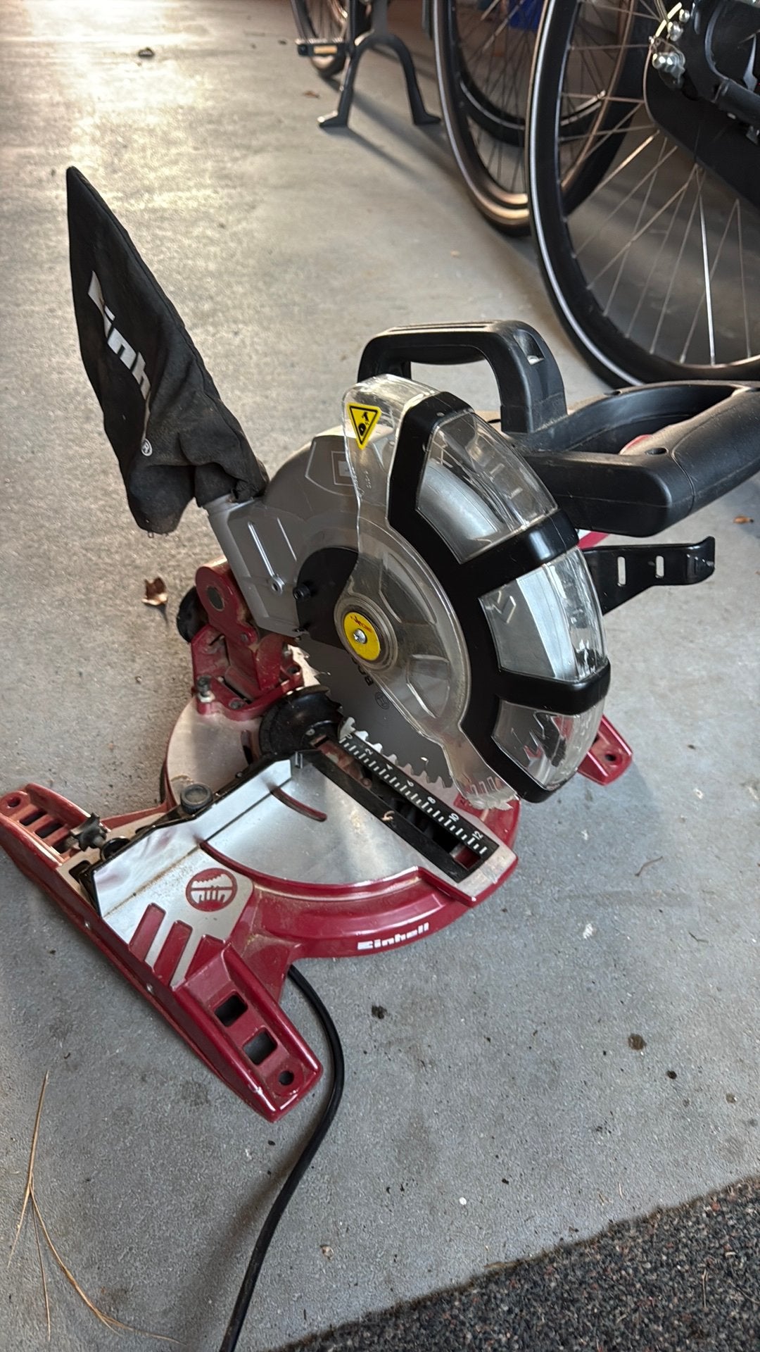 Einhell TC-MS 2110 Afkortzaag - kap kapot, Ophalen of Verzenden, Zo goed als nieuw, Afkortzaag, 30 tot 70 mm