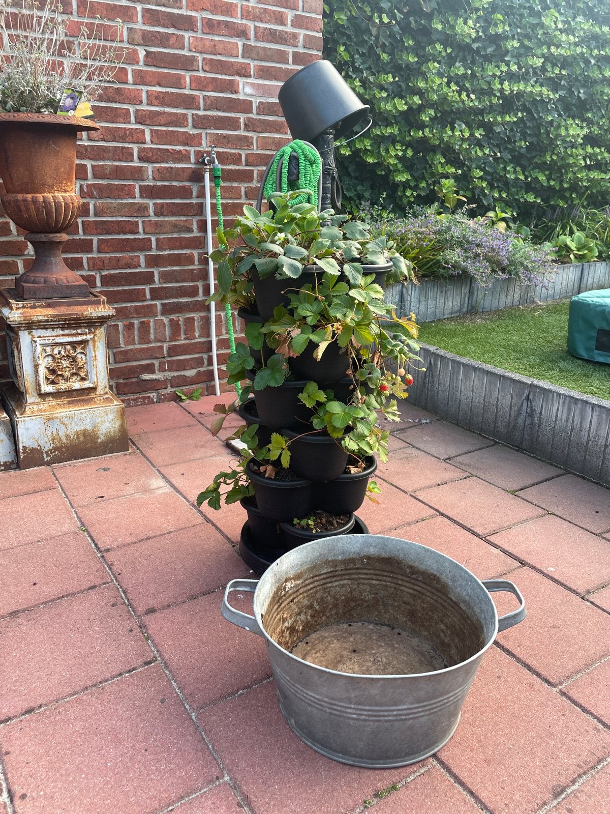 Ronde zinken teil D40 H21, Ophalen, Gebruikt, Minder dan 30 cm, Minder dan 60 cm
