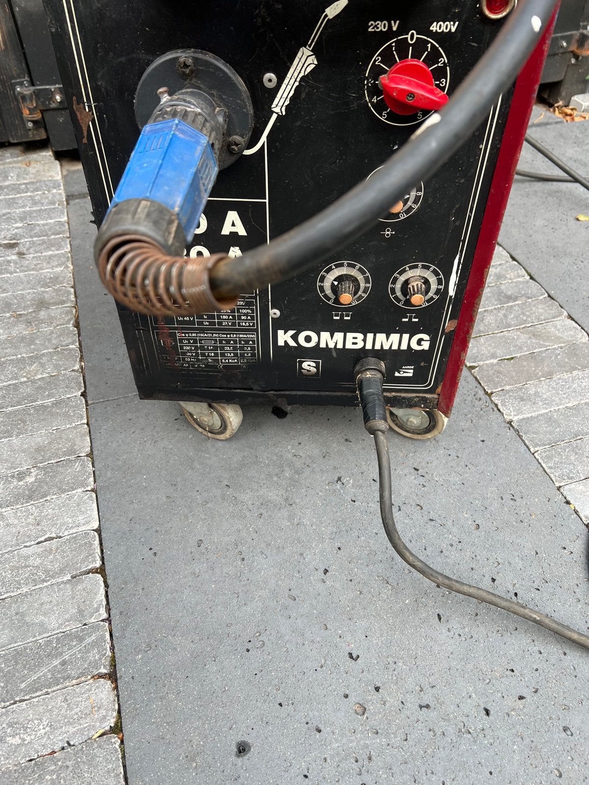 Lasapparaat Tico combimig 160/180a 220/380v, Ophalen, Gebruikt, 150 tot 250 ampère, Elektroden