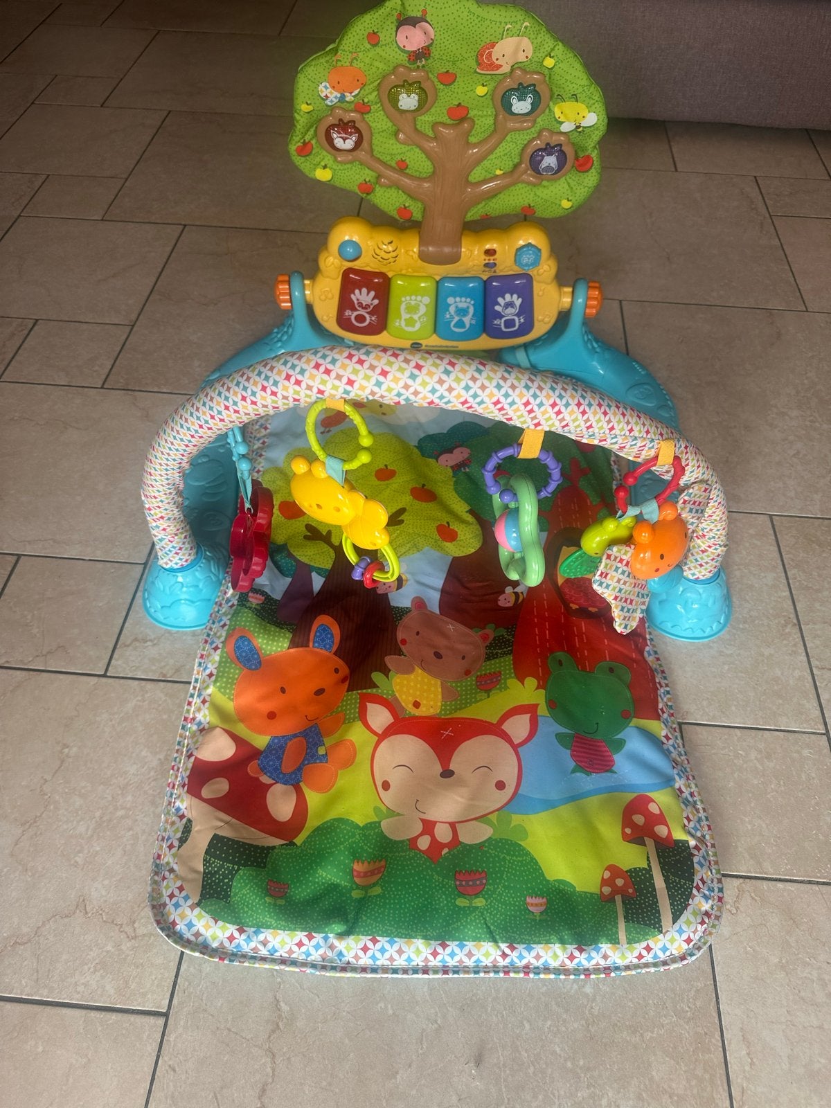 VTech Baby Speelkleed met boom en geluid, Ophalen, Zo goed als nieuw, Speelkleed, Met licht