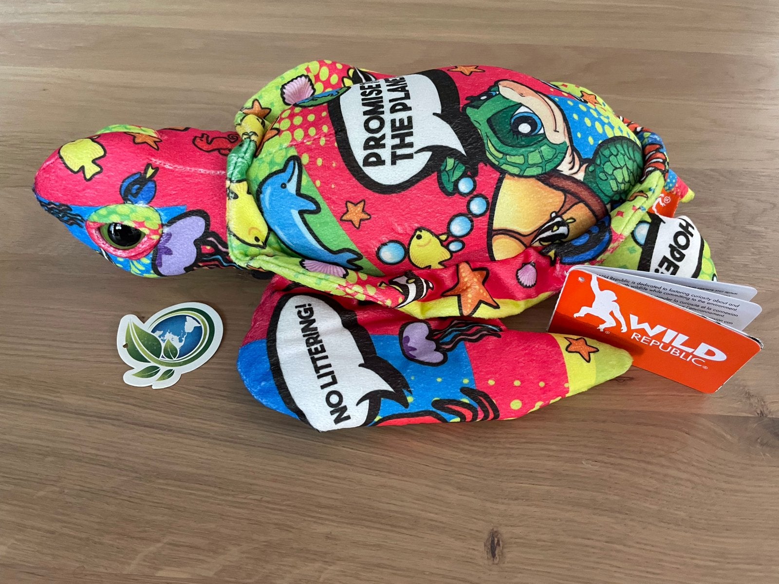 Wild Republic Schildpad Knuffel - Promise to the Planet, Overige merken, Overige karakters, Overige typen, Nieuw