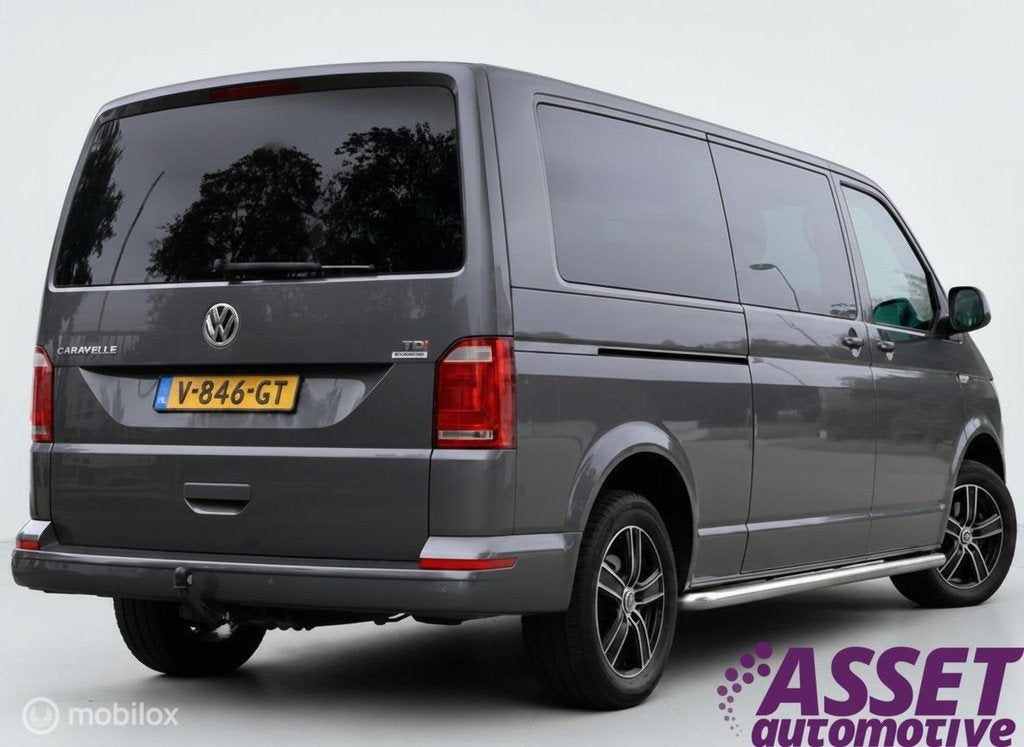 Volkswagen T6 Caravelle DC 2.0 TDI aut L2H1 navi | pdc, Auto's, Stof, Gebruikt, Euro 6, 4 cilinders