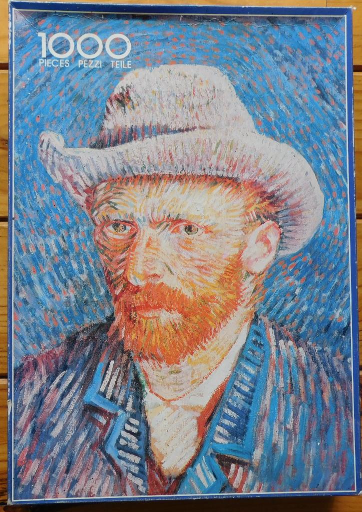 Vincent van Gogh 1000 st. Zelfportret met Grijze Vilten Hoed, Ophalen of Verzenden, 500 t/m 1500 stukjes, Zo goed als nieuw, Legpuzzel