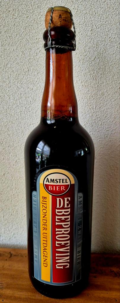 2000 0,75ltr volle fles AMSTEL bier Beproeving 8% AMSTERDAM, Ophalen of Verzenden, Zo goed als nieuw, Flesje(s), Amstel
