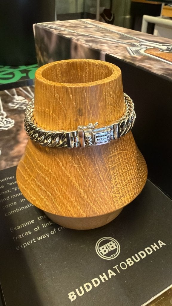 BUDDHA TO BUDDHA ARMBAND TYPE J157 C+ ESTHER XS 17CM €279,95, Ophalen of Verzenden, Zo goed als nieuw, Zilver, Zilver