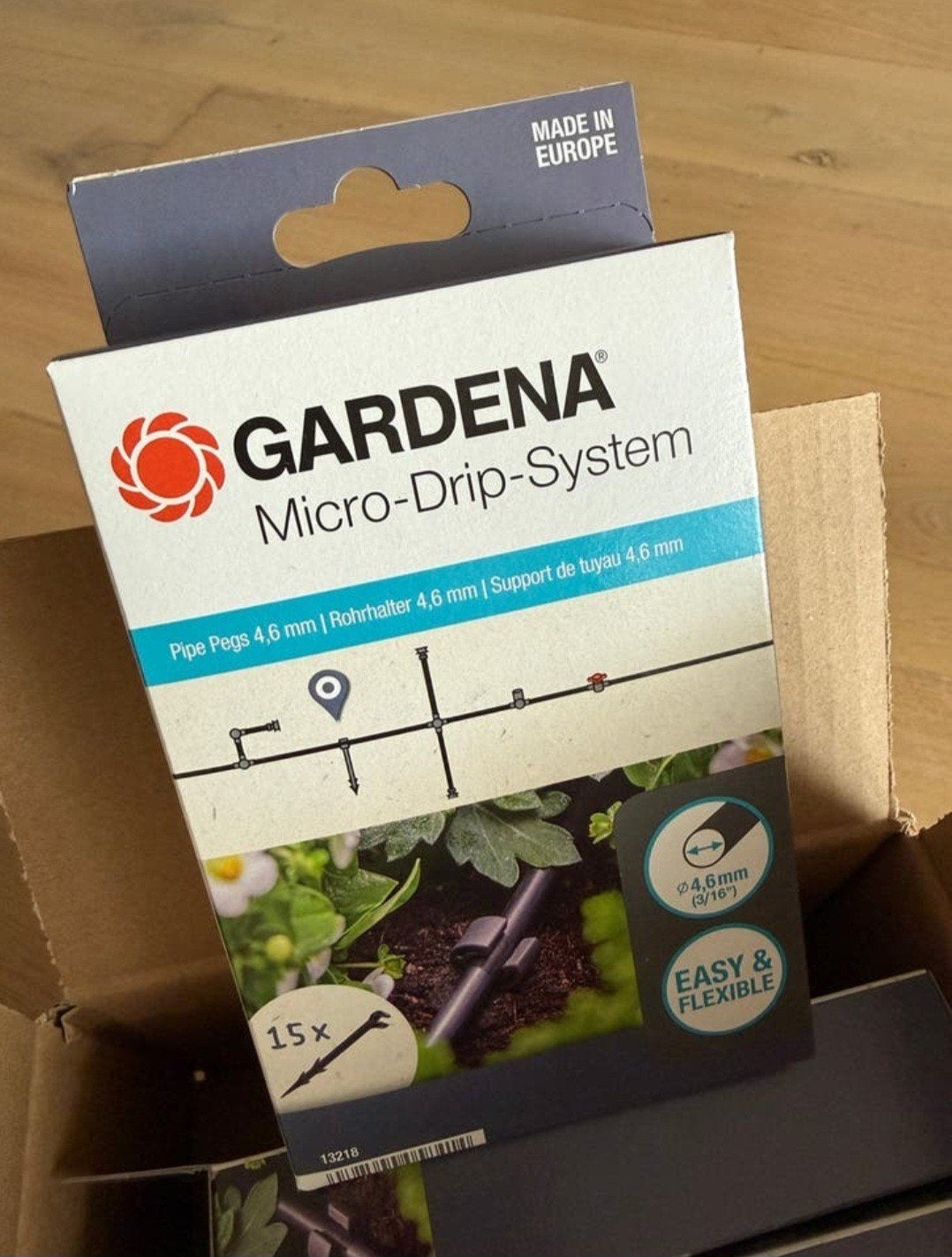 GARDENA Micro-Drip-System buishouders 4,6 mm (3/16"), Ophalen of Verzenden, Nieuw