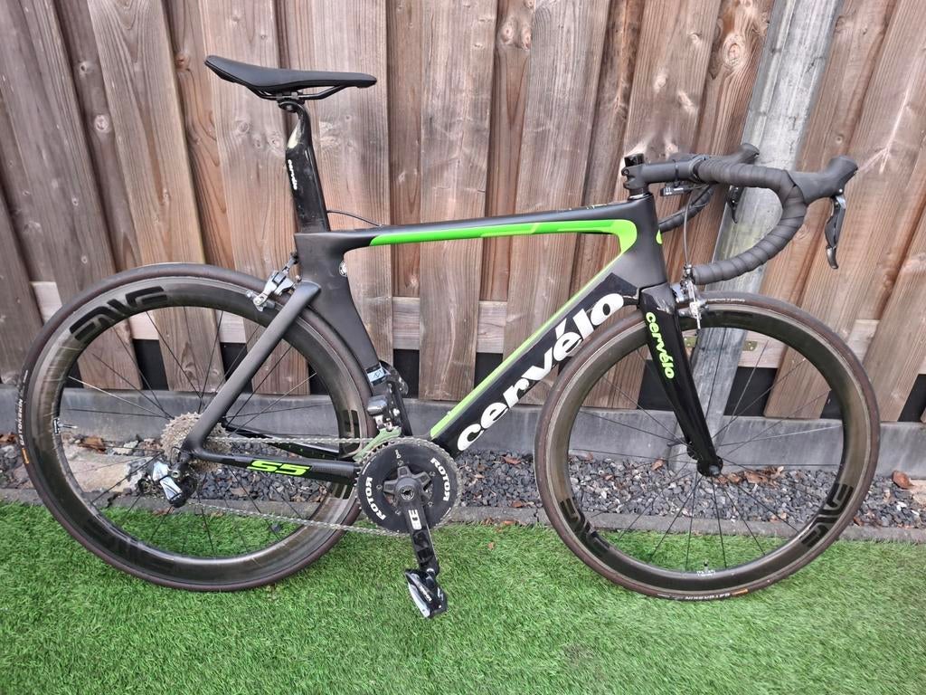 Cervelo S5, maat 56, Fietsen en Brommers, Gebruikt, Carbon, Meer dan 20 versnellingen, 53 tot 57 cm