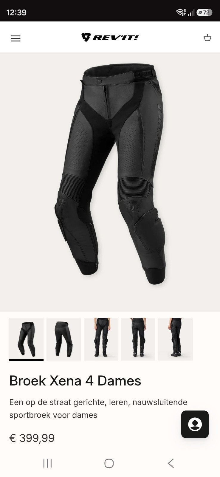REV'IT! Xena 4 Dames Leren Motorbroek, Motoren, Kleding | Motorkleding, Broek | leer, Rev it, Ophalen of Verzenden, Nieuw zonder kaartje