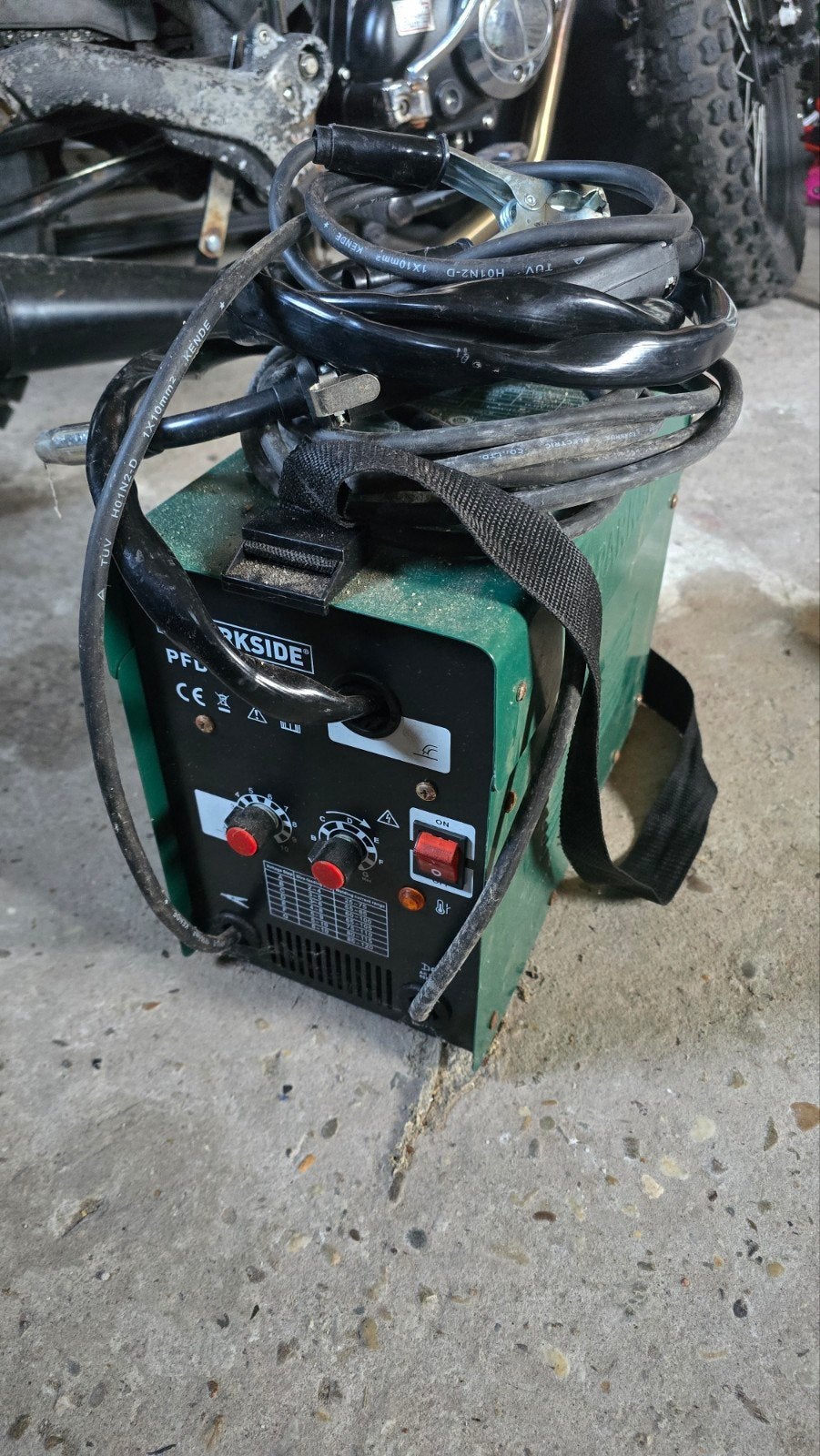 Parkside PFDS 120 A2 Vulldraad Lasapparaat - Z.G.A.N., Ophalen, Zo goed als nieuw, Minder dan 150 ampère, Overige typen