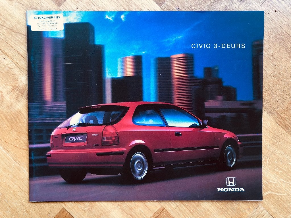 Honda Civic 3-deurs folder 1996, Honda, Verzenden, Nieuw, Honda