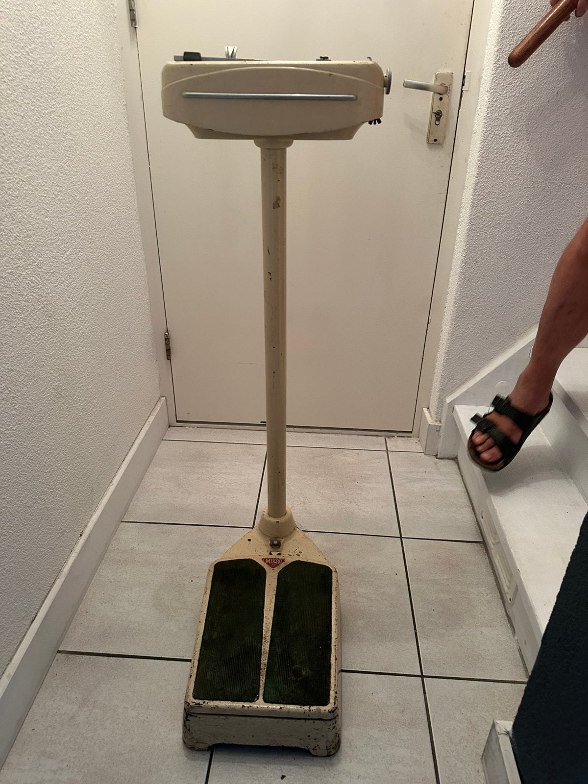 Oude personen weegschaal.., Ophalen, Gebruikt, 100 kg of meer, Personenweegschaal