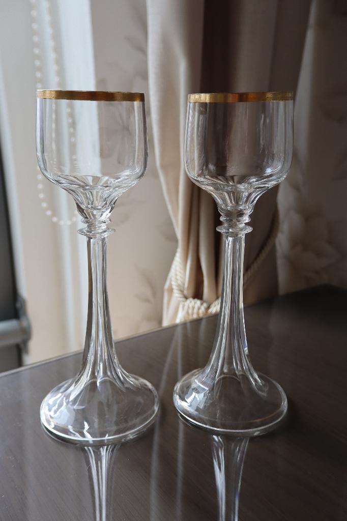 Antieke Josephinenhutte wijnglazen, set van 4, c 1910, Antiek en Kunst, Ophalen of Verzenden