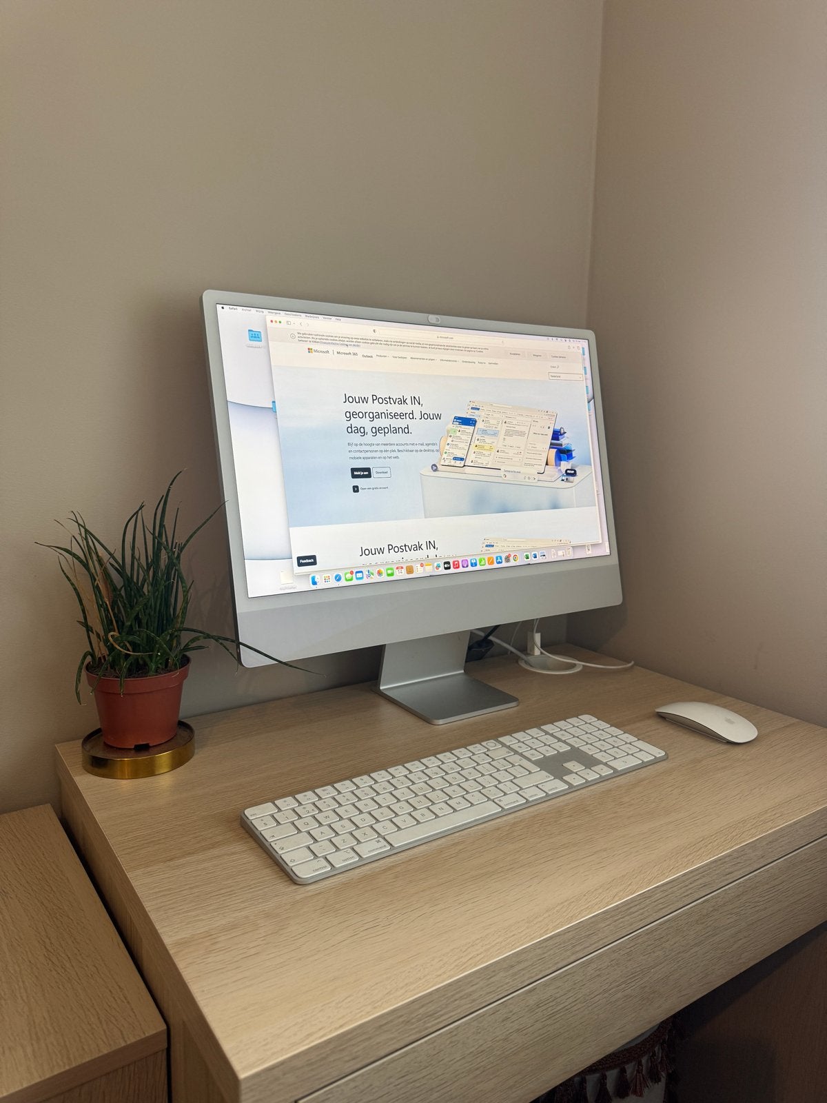 Apple iMac 24-inch, M1, 2021 - 8GB RAM in zeer goede staat, Computers en Software, Apple Desktops, Ophalen, 256 GB, 8 GB, IMac