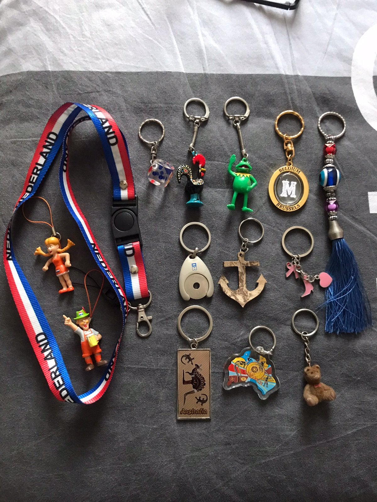 Nog 11 mooie Sleutelhangers en 1 rood-wit-blauw Keycord, Ophalen, Zo goed als nieuw, Overige typen