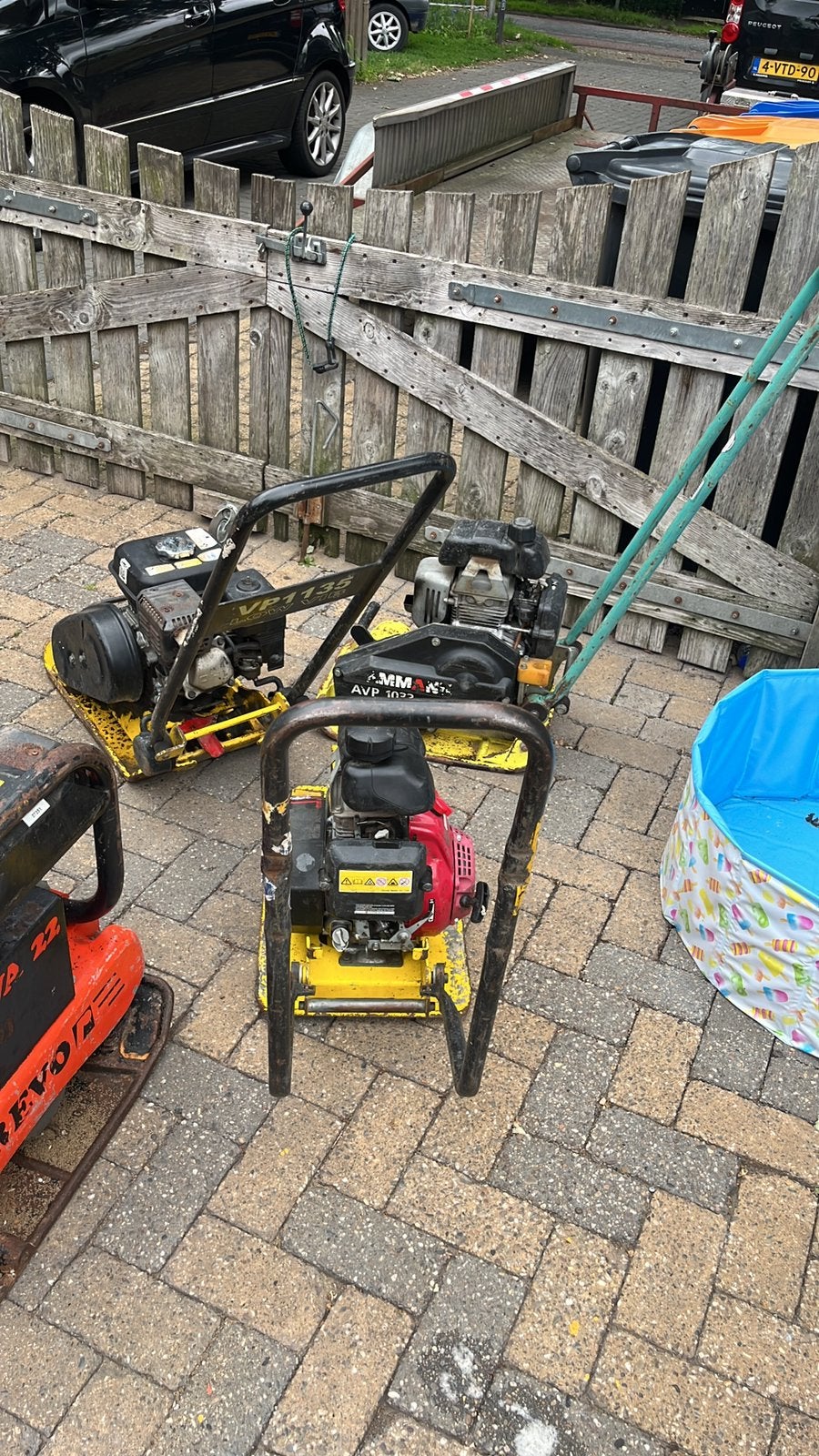 3 trilplaten wacker en allmann allen werkend, Ophalen, Gebruikt