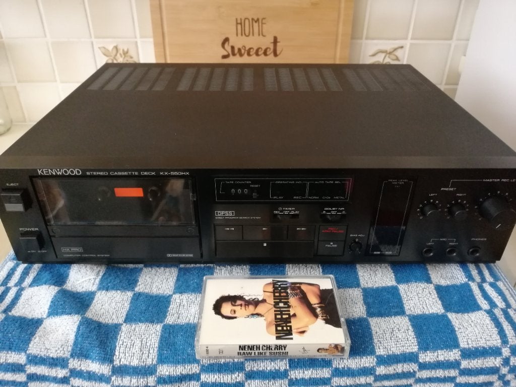 Kenwood KX-550HX 2 koppen stereo cassettedeck 550 hx pro, Audio, Tv en Foto, Cassettedecks, Ophalen of Verzenden, Enkel, Kenwood