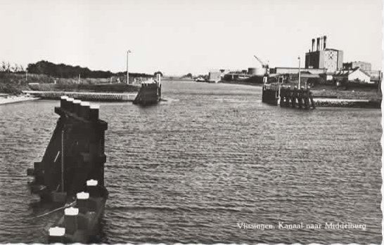 Vlissingen Kanaal door Walcheren PZEM gebouw, Verzenden, 1960 tot 1980, Ongelopen, Zeeland