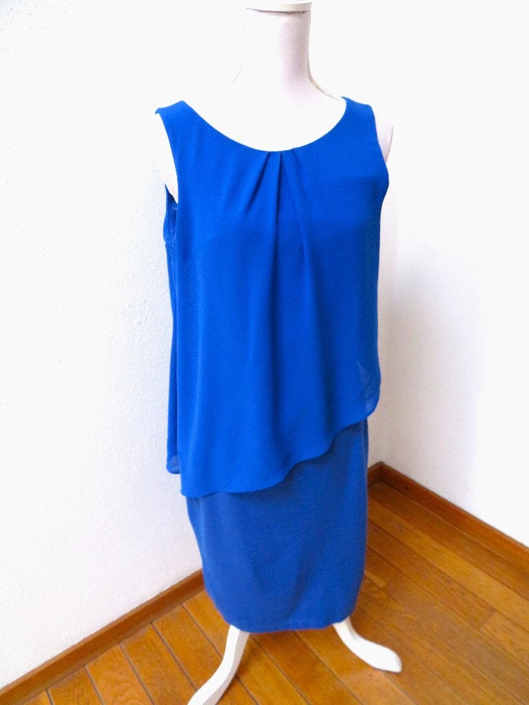 T10 STEPS jurk blauw maat M past voor 36, Blauw, Ophalen of Verzenden, Zo goed als nieuw, Steps