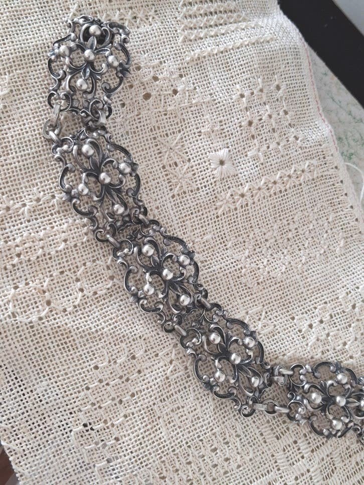 Zeeuwse zilveren armband ,43 gram zwaar, Ophalen of Verzenden, Zo goed als nieuw, Zilver, Zilver