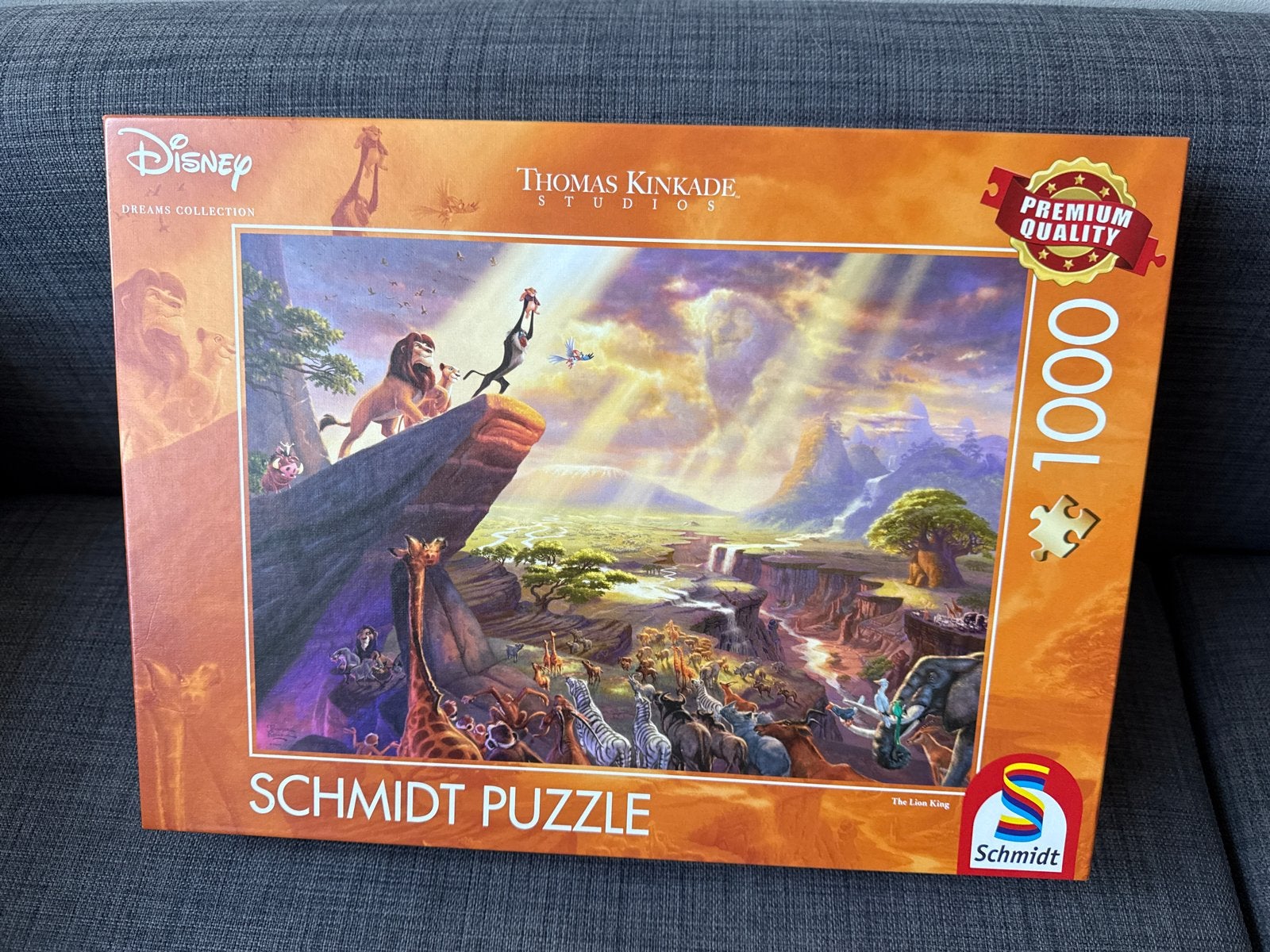 Disney Lion King puzzel 1000 stukjes Schmidt, Een of twee spelers, Ophalen of Verzenden, Zo goed als nieuw