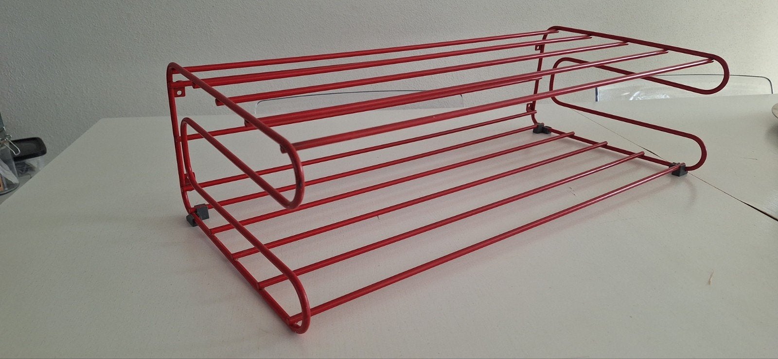 Vintage Jaren 80 Ikea Fran Kapstok Schoenenrek Rood, Huis en Inrichting, Kasten | Schoenenrekken, Ophalen of Verzenden, Gebruikt