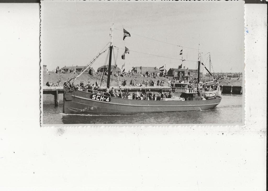 Scheveningen Sch 4 Corn Roeleveld 1936-1956 Vlaggetjesdag, Ophalen of Verzenden, 1940 tot 1960, Ongelopen, Zuid-Holland