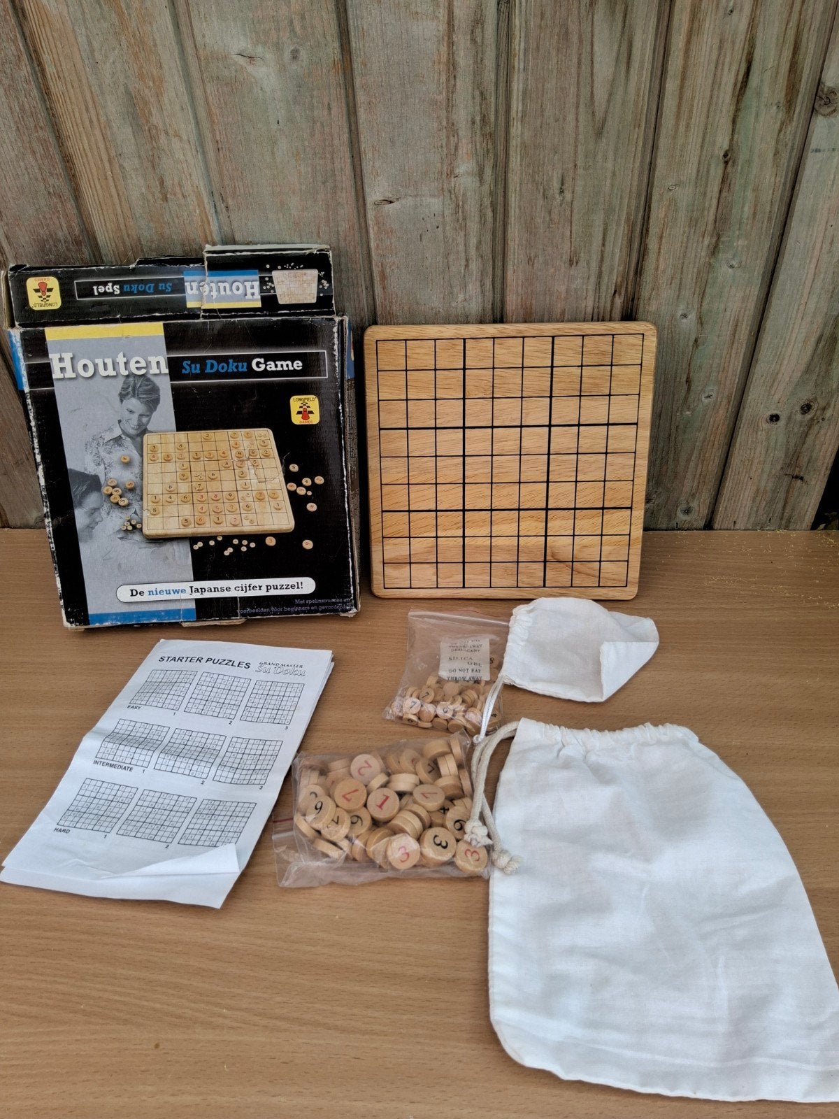 Houten Su Doku, Sudoku. Longfield Games, Hobby en Vrije tijd, Gezelschapsspellen | Bordspellen, Ophalen of Verzenden