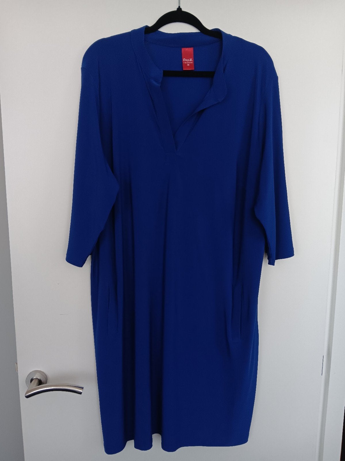 Te Koop: ONLY-M Jurk/Tuniek,  mt 48. Kobaltblauw. (J-106), Kleding | Dames, Grote Maten, Only-M, Blauw, Jurk, Ophalen of Verzenden