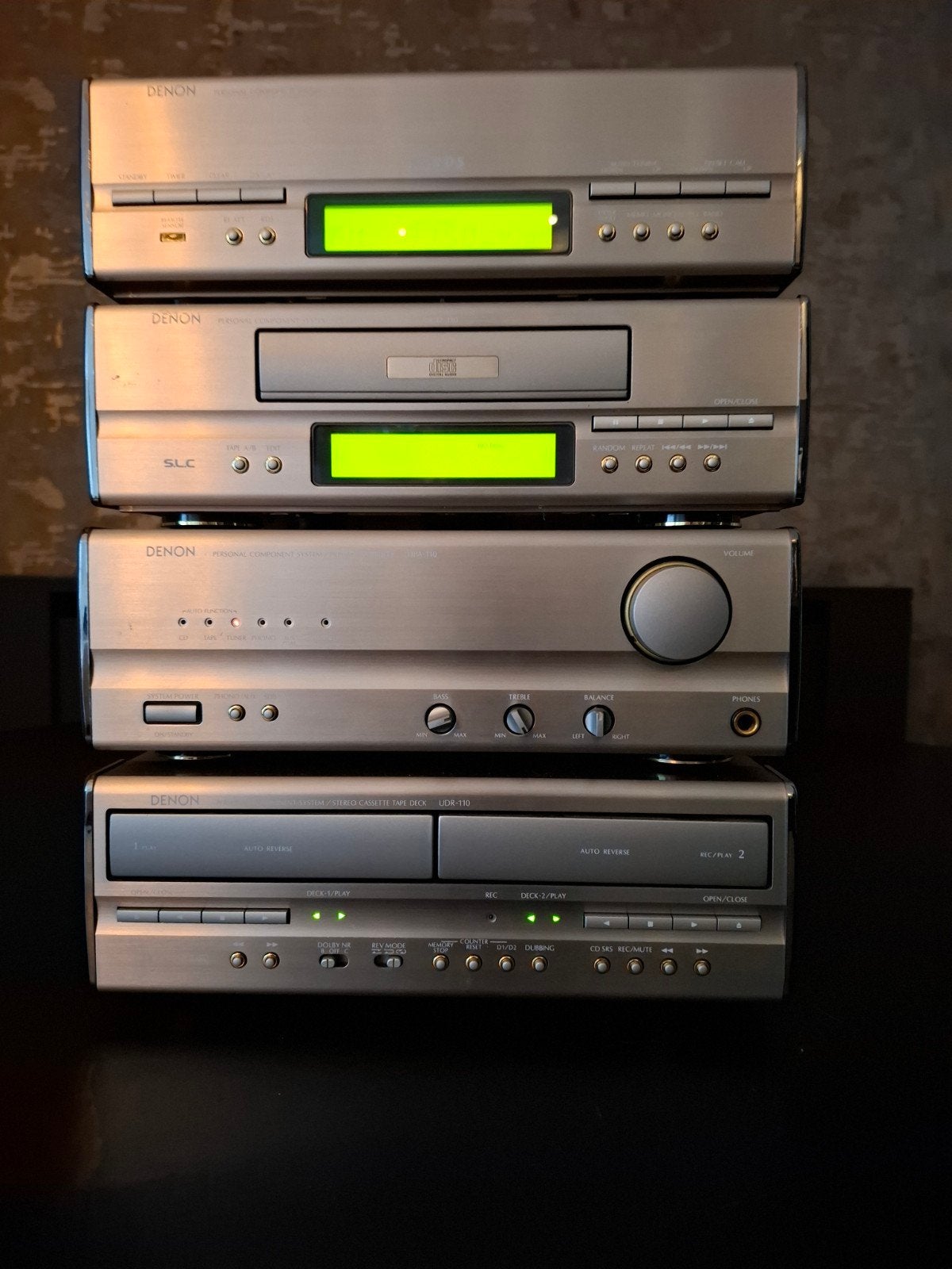 Denon D-110 Hifi Set - Tuner, CD, Versterker, Cassettedeck, Ophalen, Zo goed als nieuw, Cassettedeck, Denon