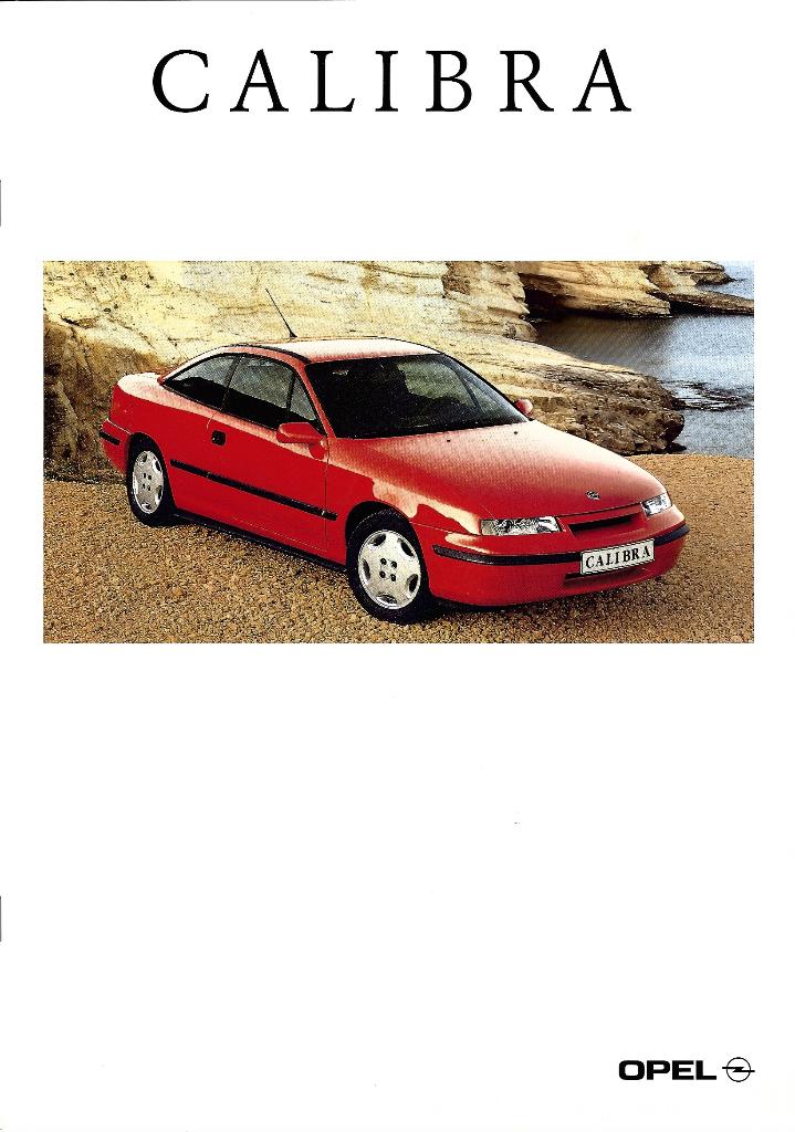 Brochure Opel Calibra 1993, Ophalen of Verzenden, Gelezen, Opel