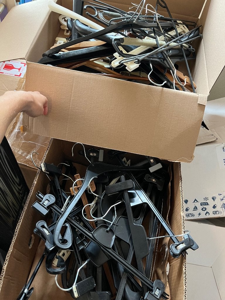 Gratis kledinghangers, Ophalen, Gebruikt, Kunststof
