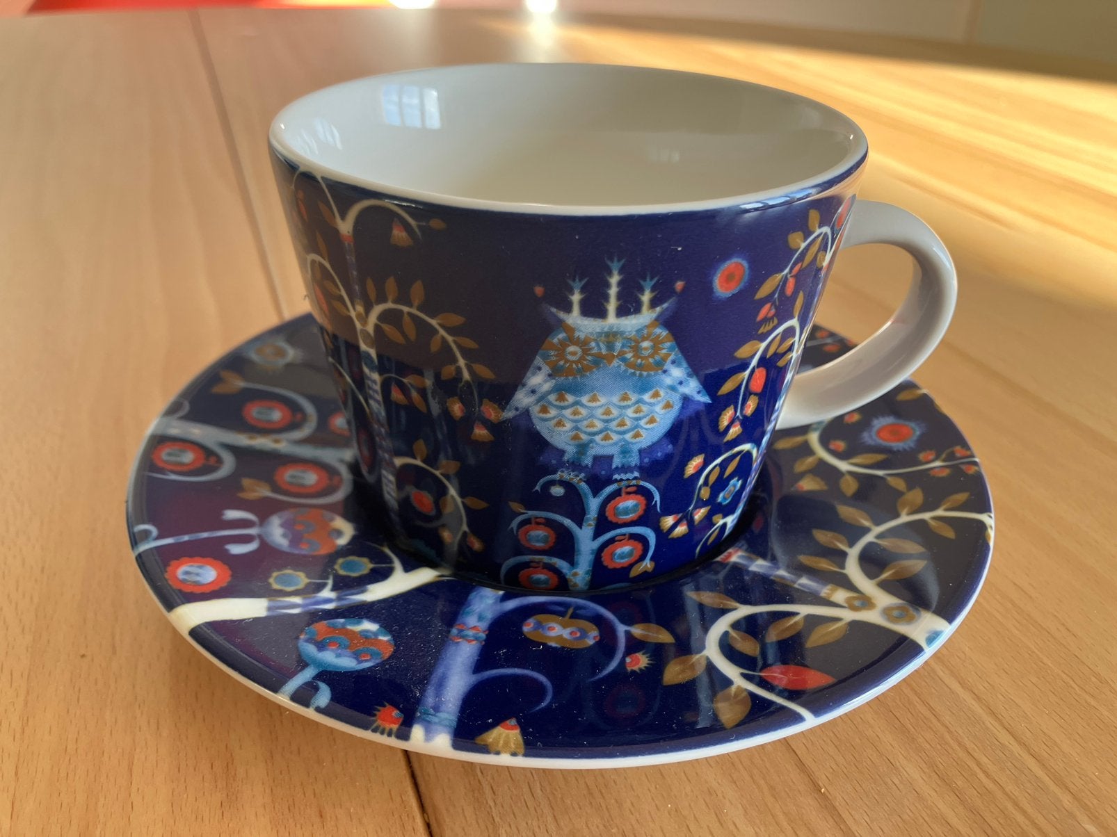 Iittala Taika blauw kop en schotel, Nieuw, Ophalen of Verzenden, Overige stijlen, Kop(pen) en/of Schotel(s)