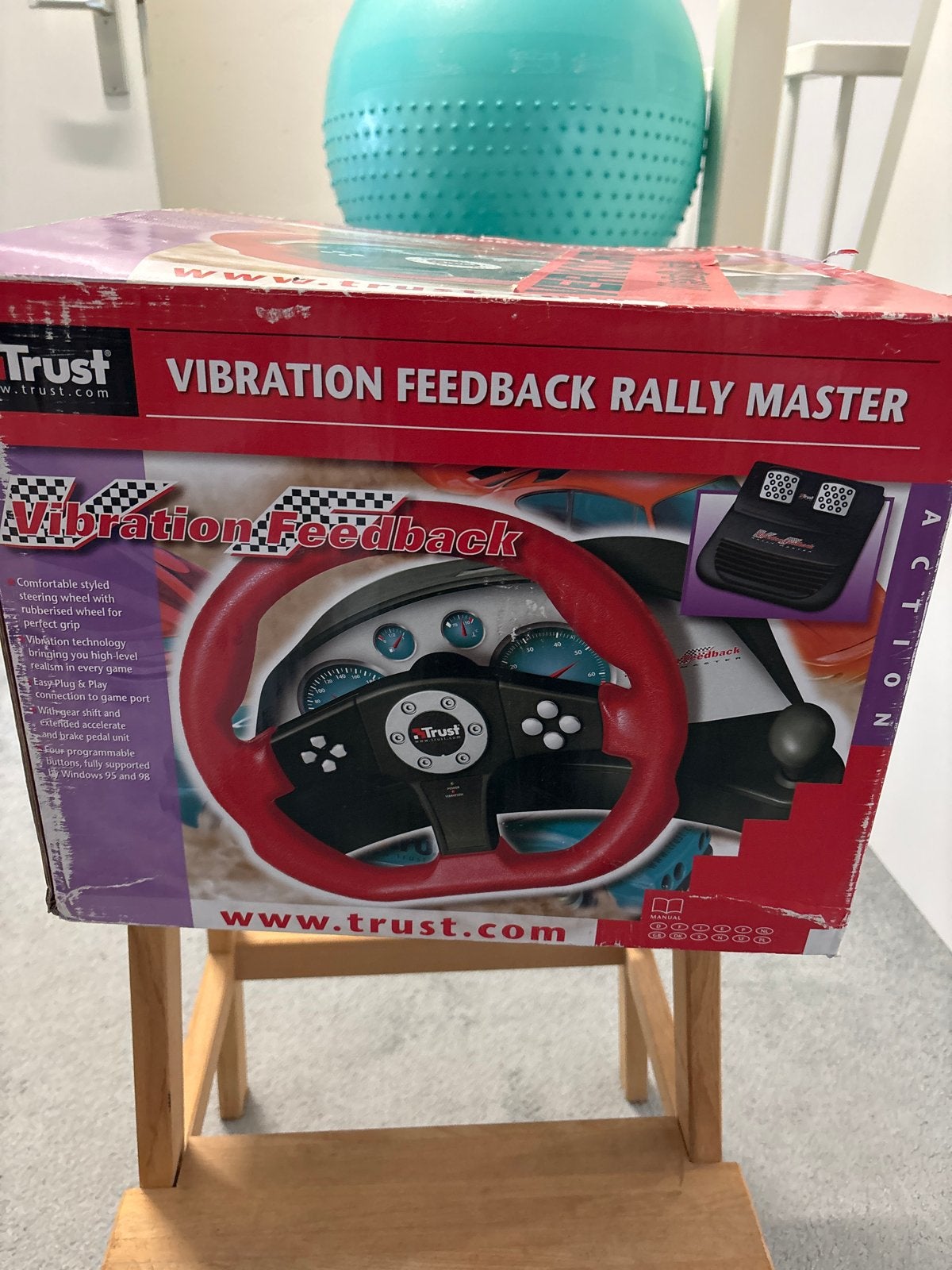 Trust Vibration Feedback Rally Master racestuur voor PC, Ophalen, Gebruikt, Racen en Vliegen