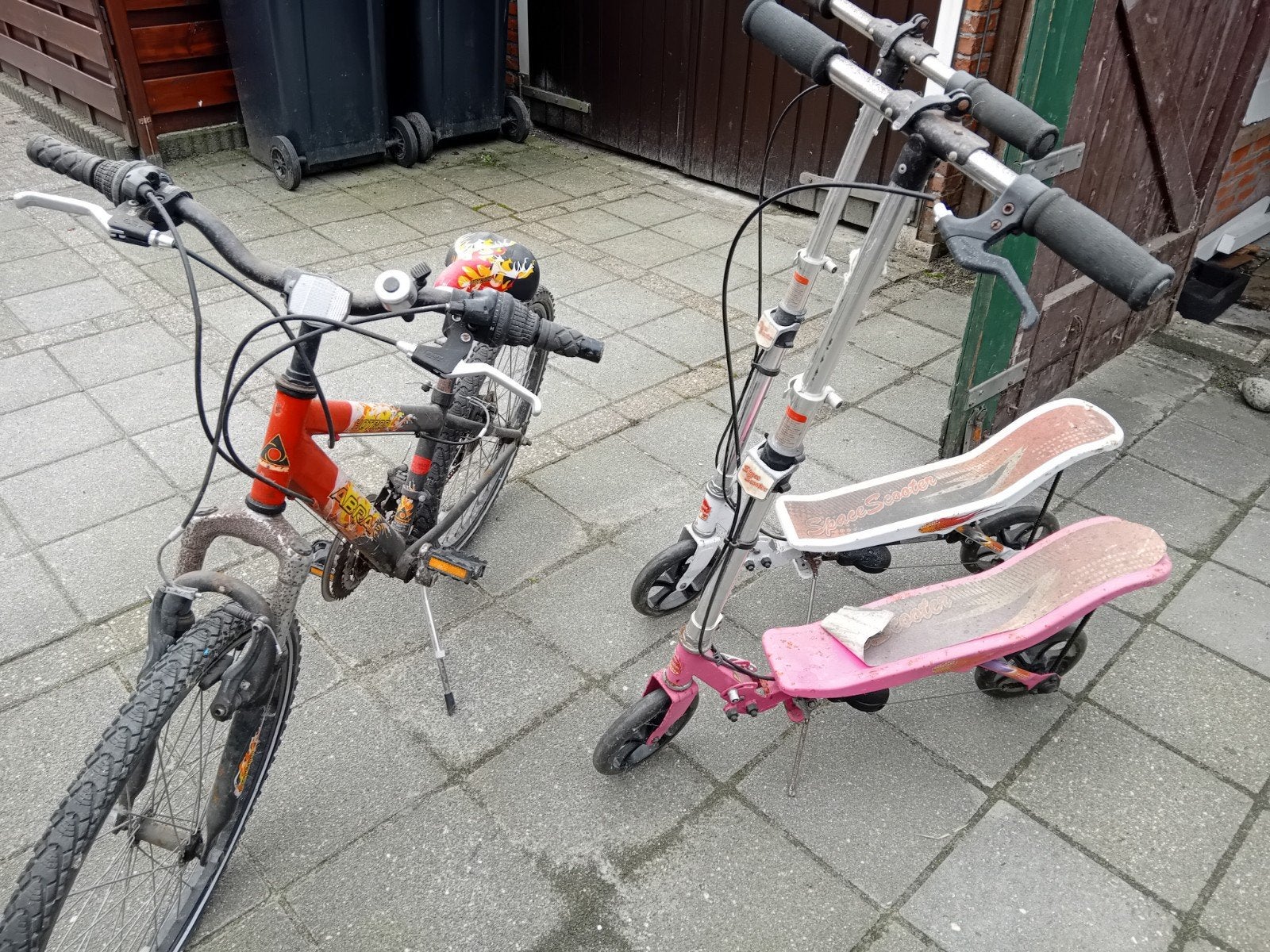 spacescooters en fiets, Ophalen, Gebruikt, Gewone step, Space Scooter