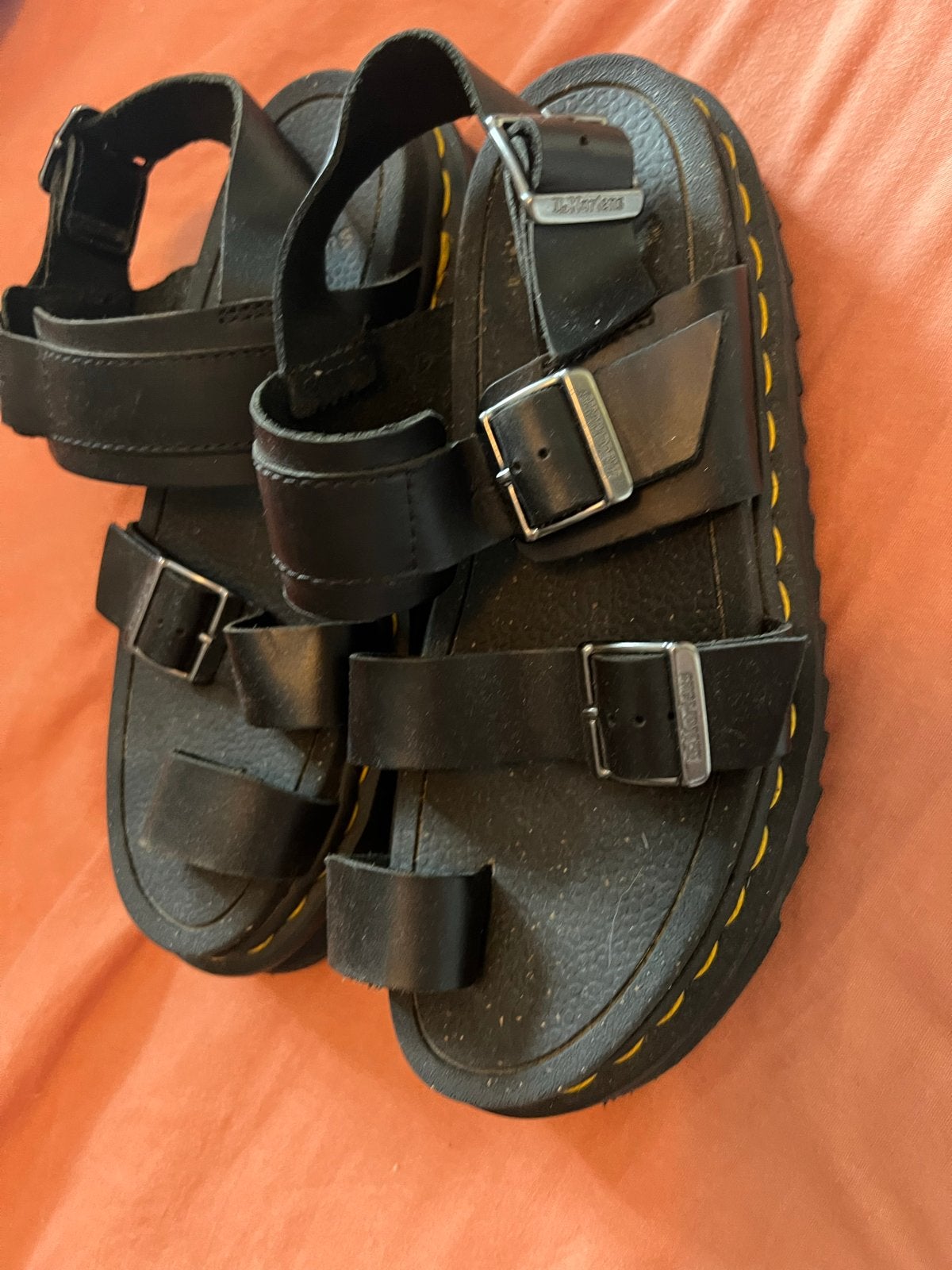 DR Martens Fynn Sandalen - Maat 37, Ophalen, Gedragen, Zwart, Sandalen of Muiltjes
