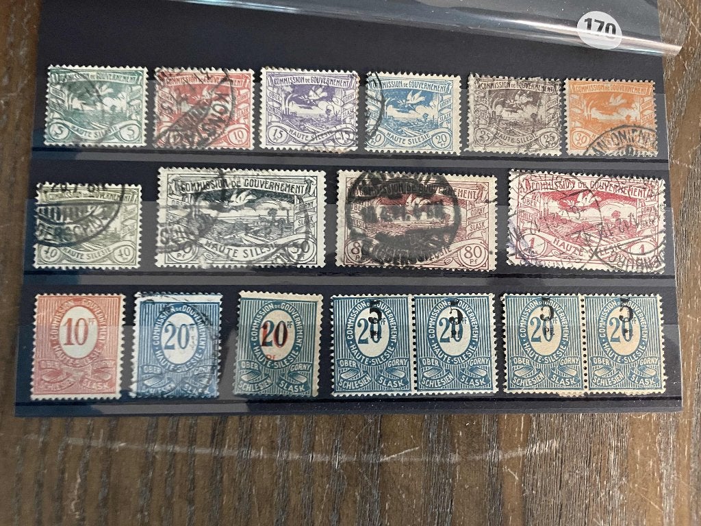 oude postzegels haute selesie kaart 170, Verzenden, Overige landen