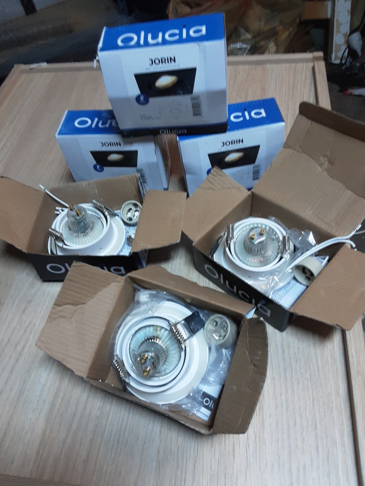 7x Olucia Jorin Inbouwspot IP65 GU10/GU5.3 houder, Overige lichtbronnen, GU10, Overige merken, Nieuw